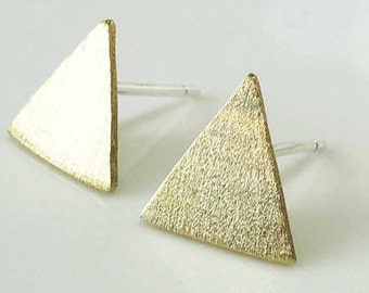 Triangle Earrings Studs,Gold Triangle Earrings,Triangle Studs,Geometric Earrings Studs,Simple Gold Earrings,Minimalist Earrings,Gift for her