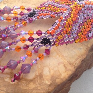 BED17.047 | Bedowin Beaded Earrings ~ Fish Line