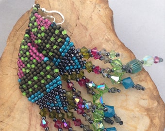 BED17.041-044 | Bedowin Beaded Earrings ~ Radical Lace Line