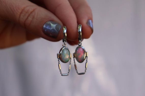Rainstone Huggie Hoops