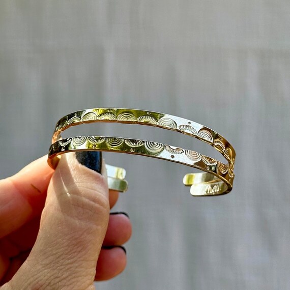 Gold Stamped Cuff