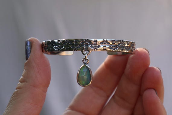 Rainstone Opal Drop Cuff