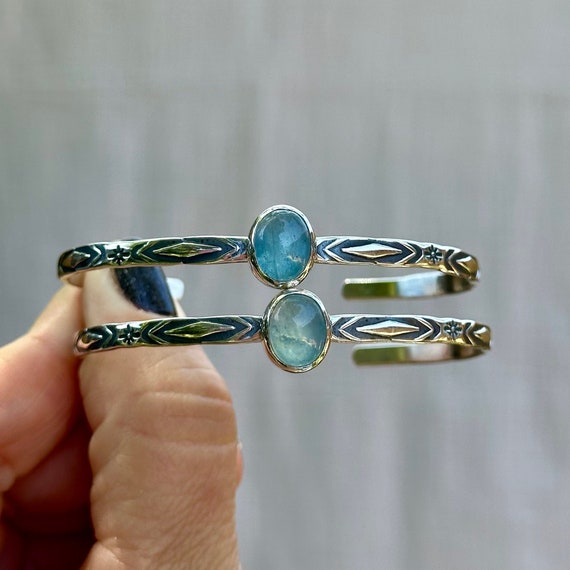 Aquamarine Stacking Cuff