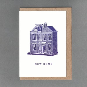 New Home. Letterpress Card. Historical print. Archives. History. Unlock History.