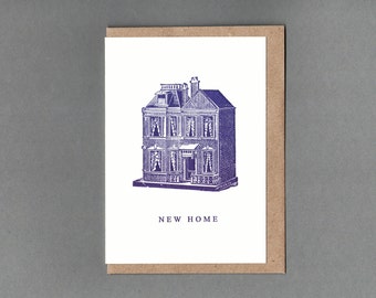 New Home. Letterpress Card. Historical print. Archives. History. Unlock History.