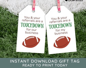 Football Pop by Tags, Football Gift Tag Realtor, Tag for Realtor, Real Estate Marketing, Realtor Gift, Entrepreneur, Small Business