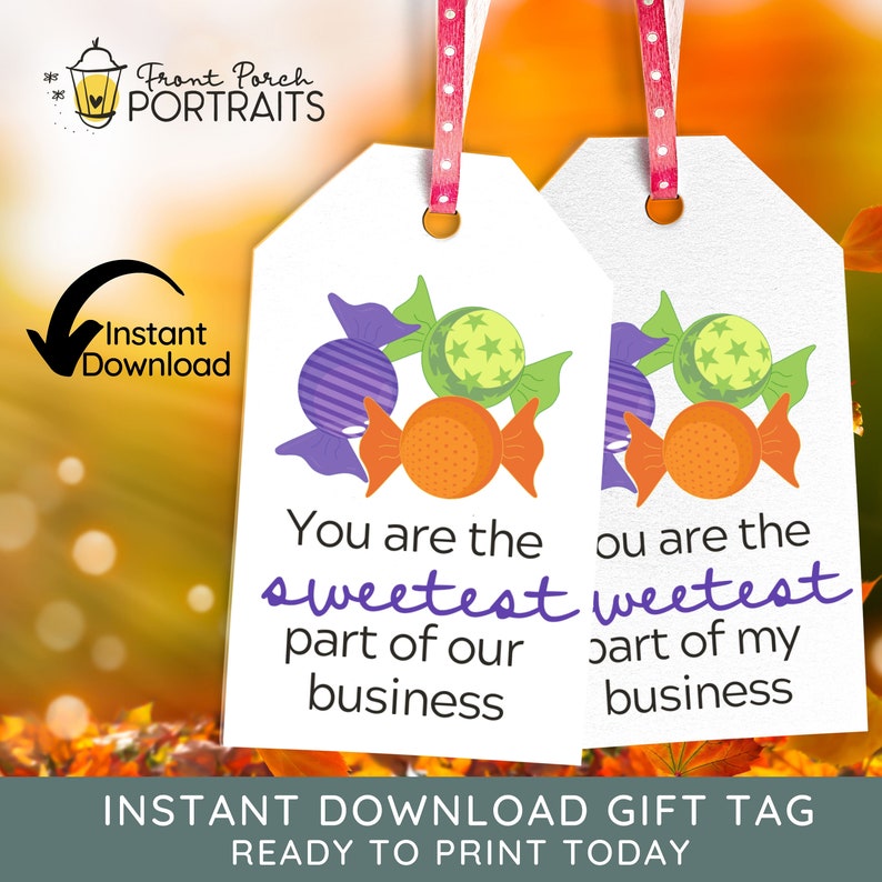 Real Estate Pop Bys Halloween Candy Halloween Gift Tags Etsy