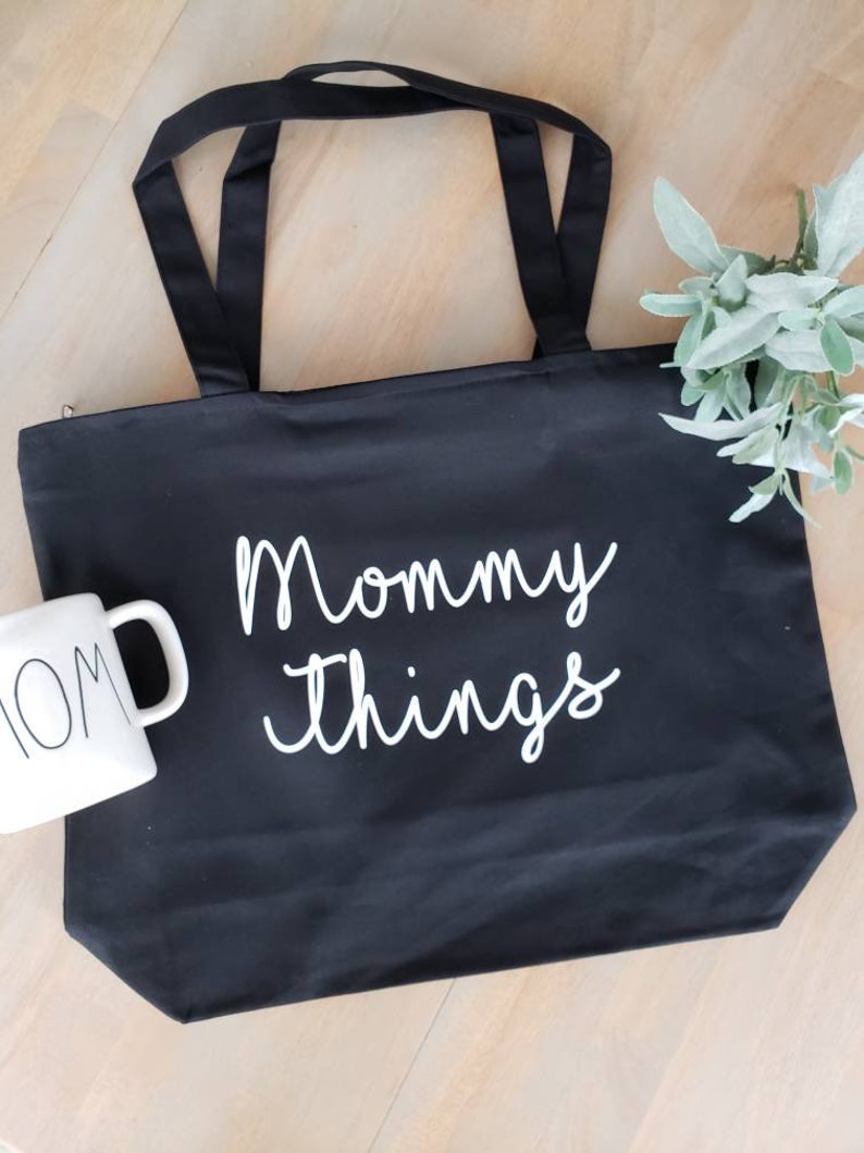 Mommy Things Bag Mommy Things Mom Bag Mom Tote Bag Etsy