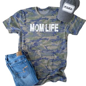 Mom Life Camo Tee Mom Life Camo Shirt Mom Life Shirt Mom Shirt Mama Camo Shirt Mom Camo Shirt New Mom Gift Mothers Day Mom image 1