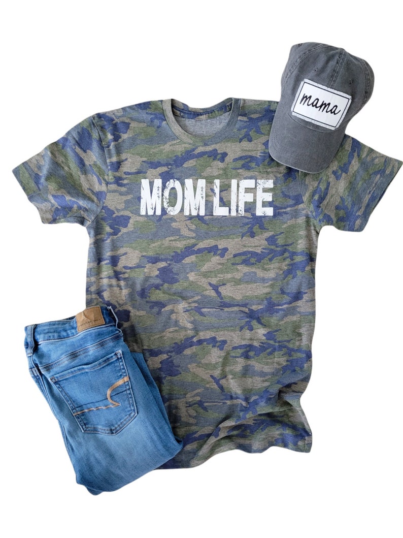 Mom Life Camo Tee Mom Life Camo Shirt Mom Life Shirt Mom Shirt Mama Camo Shirt Mom Camo Shirt New Mom Gift Mothers Day Mom image 1