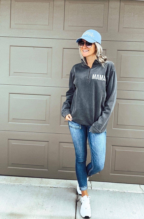 Mama life quarter zip sales