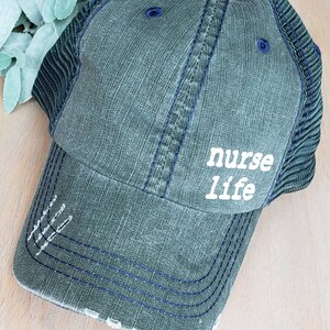 Nurse Life Hat - Nurse Hat - RN Hat - Nurse Gift - Hats for Nurses ...