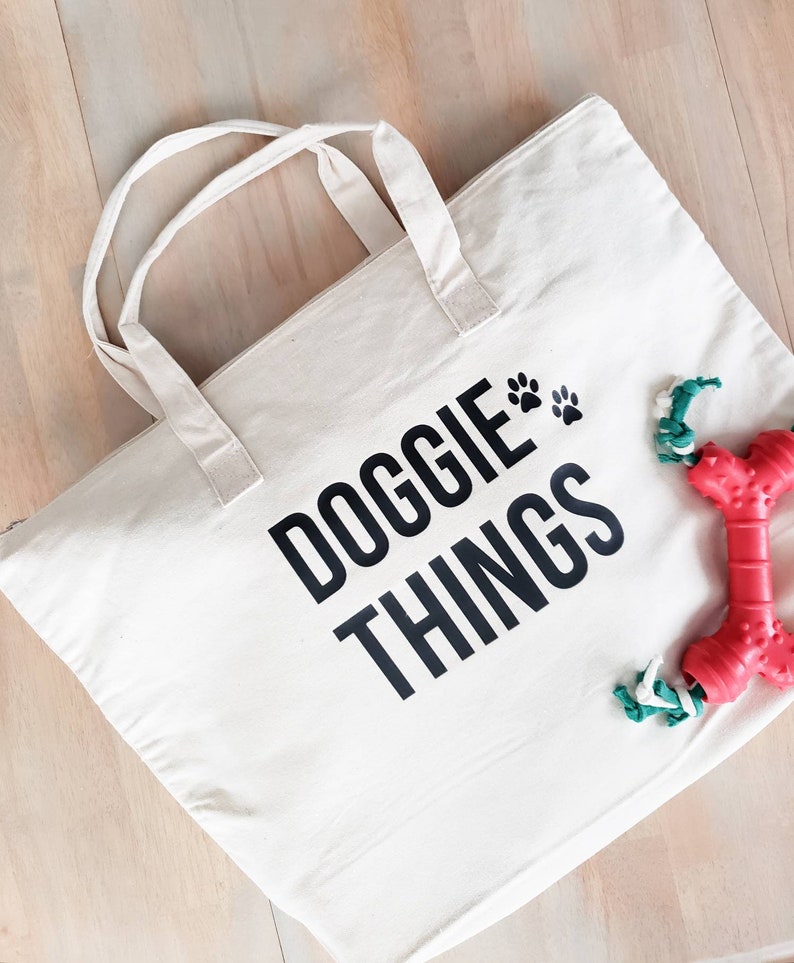 Dog Gift Dog Owner Gift Doggie Things Bag Dog Tote Bag Gift for Dog Owner Dog Things Tote Dog Tote Dog Bag Dog Lover Gift