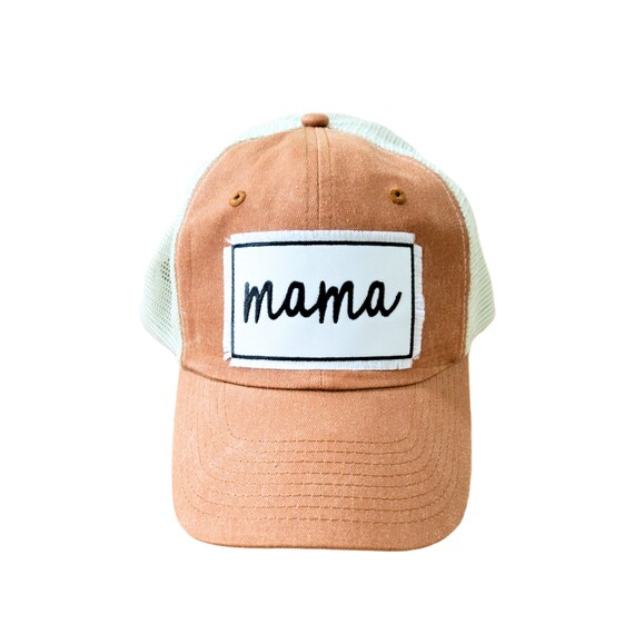 Rust Orange Trucker - Mama Hat - Mom Hat