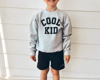 Cool Kid Crew - Cool Kid - Toddler Sweatshirt - Toddler Style - Kid Style - Matching - Kid Sweatshirt - Cool Kids