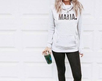 Mama Cowl Neck - Mama Cowl Necks - Mama Sweatshirt - Mom Sweater - Mom Graphic Tee - Mothers Day Gift - New Mom Gift - Mama Sweater