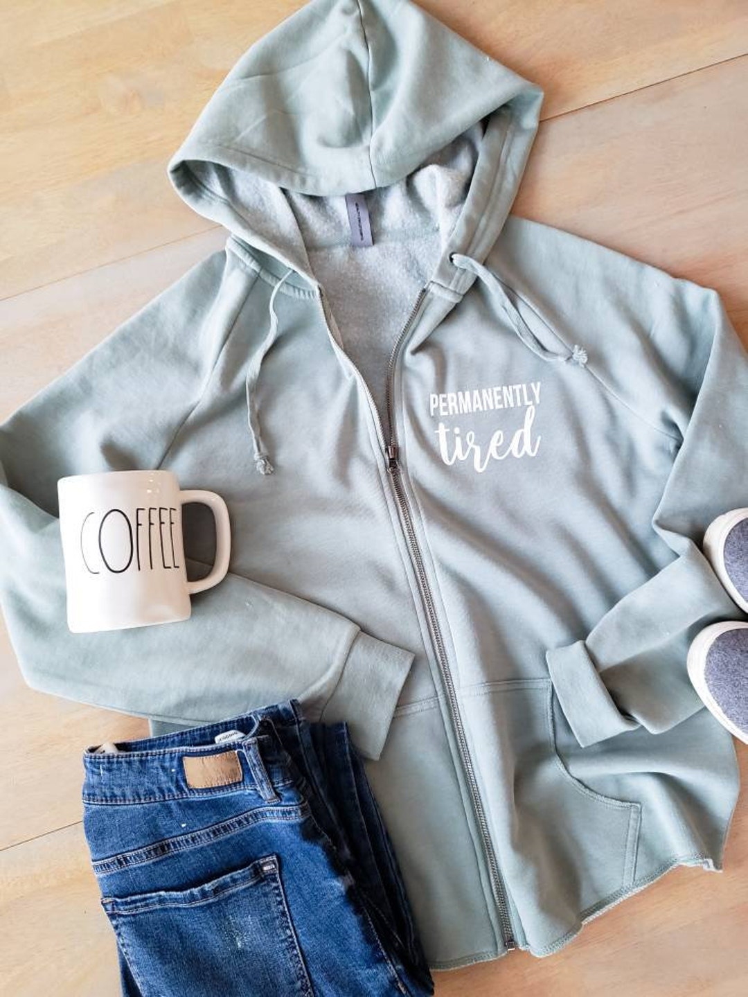 Permanently Tired Zip up Mama Needs a Nap Mom Sweatshirt - Etsy