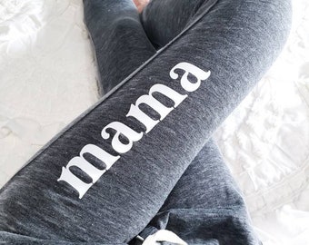 Vintage Mama Joggers - Mama Joggers - Mom joggers - Mom Sweatpants - Mama Sweatpants - Mom Pants - Gift for new Mom - New Mom Gift - Momlife