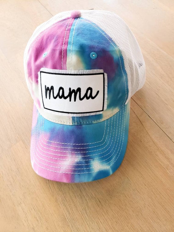 Mama Pastel Tie Dye Hat Tie Dye Hat Tie 