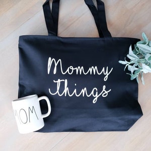 Mommy Things Bag Mommy Things Mom Bag Mom Tote Bag Gift for Mom Tote Bag For Mom Mama Tote Bag Mommy Tote Bag New Mom GIft image 10