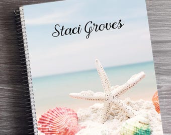 Personalized 2026-2027 Appointment Book: Beach Star Daily Planner 12 Month Planner