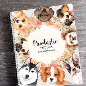 2026 Personalized Planner - 12 Months Appointment Book - Daily Checklist, Monthly and Weekly Glance By Meraki Planners | Puppy Love