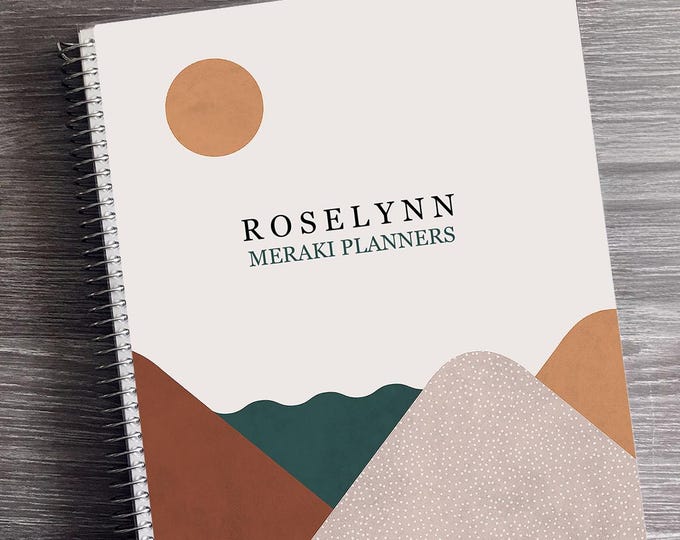 2026-2027 Appointment Book - 12 Months Personalized Planner - Daily Checklist, Monthly and Weekly Glance  |  Hills