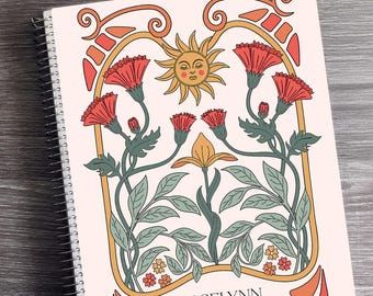 Appointment Book 2026, 2027, 2028 - 12 Months Personalized Planner - Daily Checklist, Monthly and Weekly Glance | Boho Sun