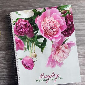 Personalized Salon Appointment Book 2026-2027: Peonies Design, Daily & Weekly Planner
