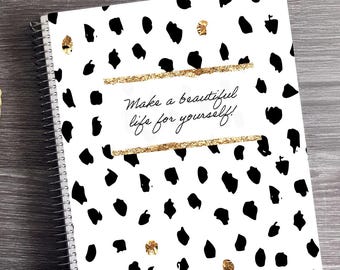 Appointment Book 2026, 2027, 2028 - 12 Months Personalized Planner - Daily Checklist, Monthly and Weekly Glance | Beautiful Life