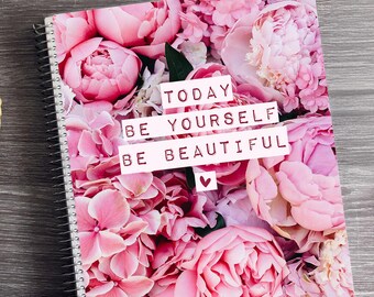 2026 Personalized Appointment Planner: Sweet Peonies Design, Daily Checklist
