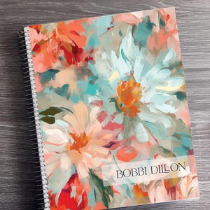 Personalized 2026-2027 Appointment Book: Floral Salon Planner