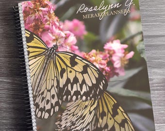 2026 Personalized Appointment Book 2027, 2028 - 12 Months Planner - Daily Checklist, Monthly and Weekly Glance | Mariposas