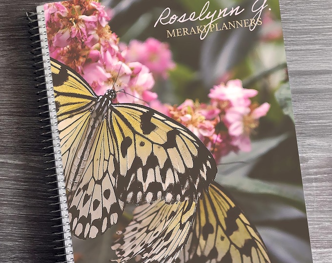 2026-2027 Appointment Book - 12 Months Personalized Planner - Daily Checklist, Monthly and Weekly Glance  | Mariposas