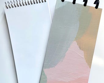 Eco Friendly Notepad, To Do List Pad, Blank Sheets | Spiral or Disc bound - Paint Strokes