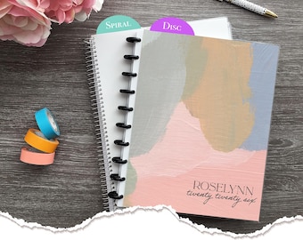 NEW Appointment Book,Personalized,Checklist Planner,2025-2026,Hairstylist Salon Planner,Daily Checklist Agenda,Weekly Calendar-Brush Strokes