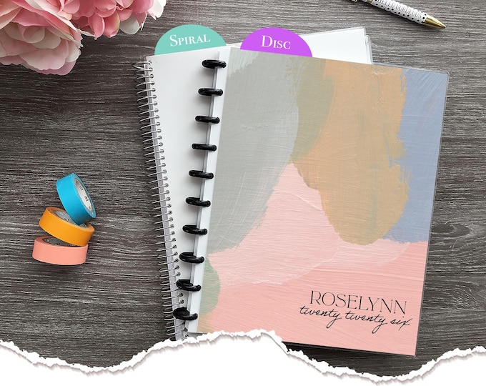 NEW Appointment Book,Personalized,Checklist Planner,2025-2026,Hairstylist Salon Planner,Daily Checklist Agenda,Weekly Calendar-Brush Strokes