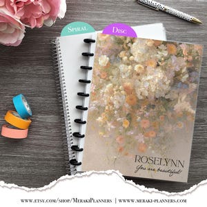 Książka wizyt, spersonalizowana, planer checklist, 2025-2026, planer salonu fryzjerskiego, codzienny harmonogram checklist, kalendarz tygodniowy - Vintage Florals