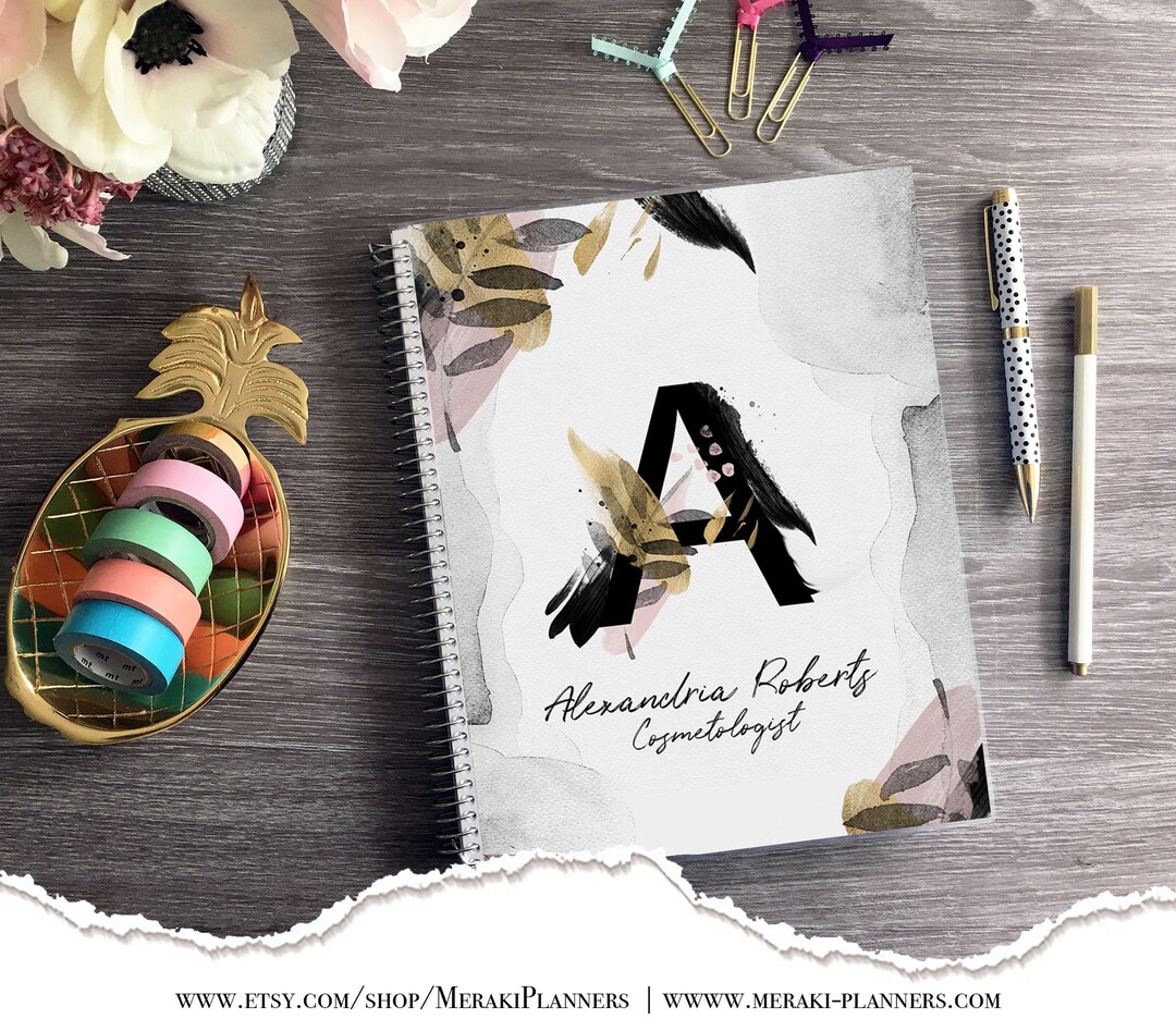 2024-2025 Appointment Book Personalized Meraki Planners Hairstylist ...