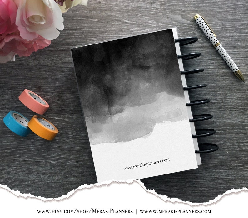 Meraki Planners Client Profile Book Discbound Watercolor image 2