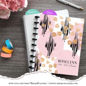 Appointment Book 2025-2026 Personalized Meraki Planners Hairstylist  Salon Planner Daily Checklist  - Blush Strokes