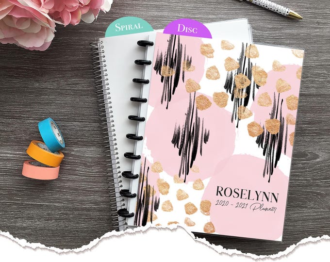Appointment Book 2025-2026 Personalized Meraki Planners Hairstylist  Salon Planner Daily Checklist  - Blush Strokes
