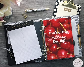 Planner Dashboard, Half Letter Size, Planner Dashboards, Planner Inserts, Divider, Filofax, Kikki K, Printable - Cherry on Top