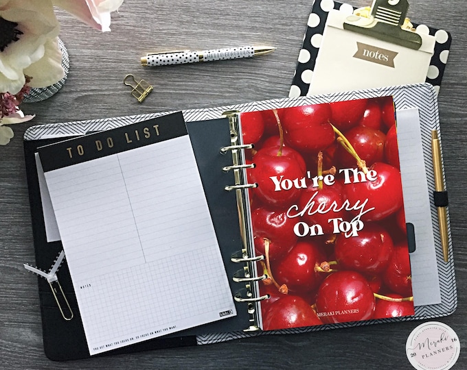 Planner Dashboard, Half Letter Size, Planner Dashboards, Planner Inserts, Divider, Filofax, Kikki K, Printable - Cherry on Top