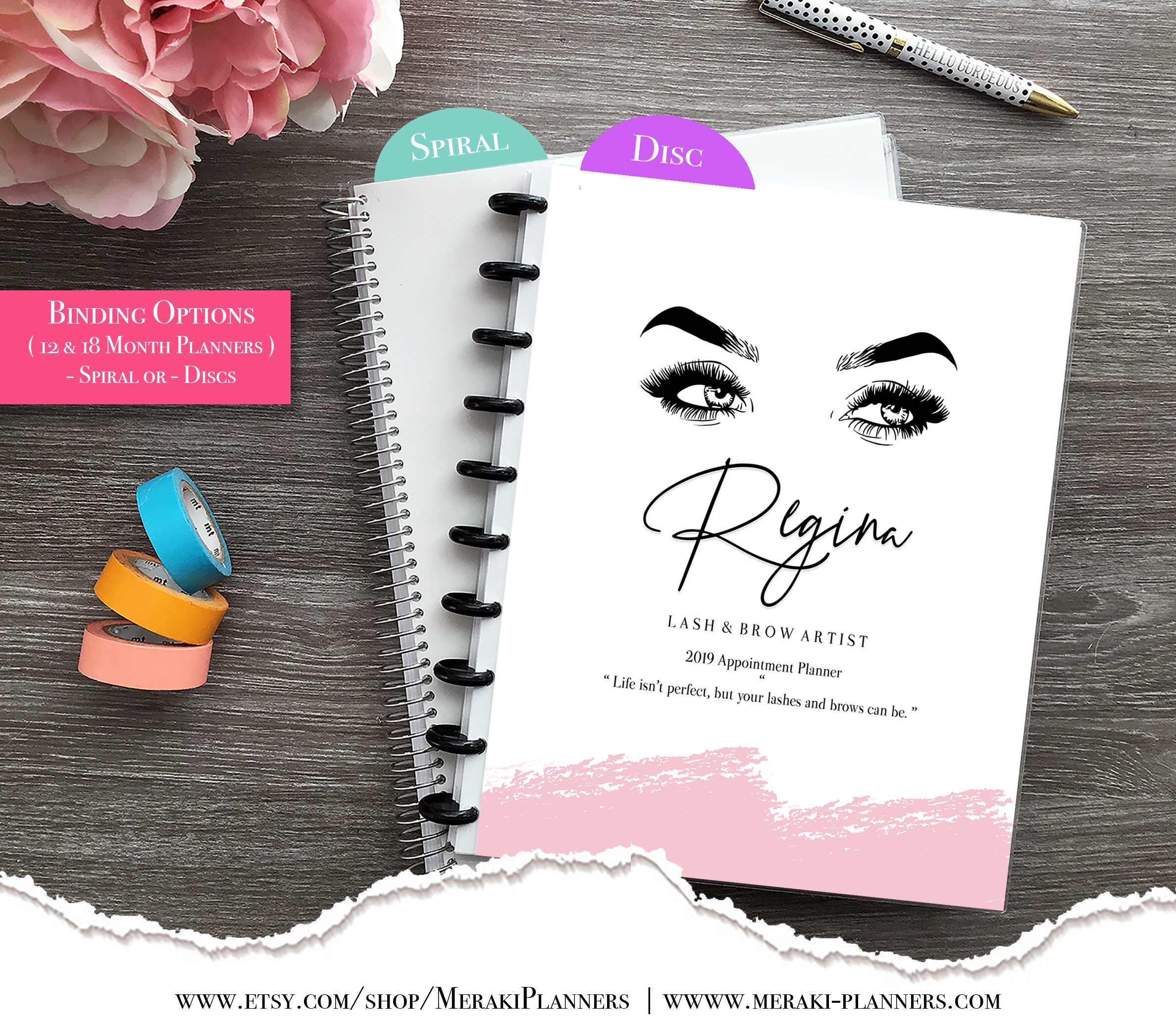 meraki planners 2019 horizontal planner w checklist or appointment appointment book 2019