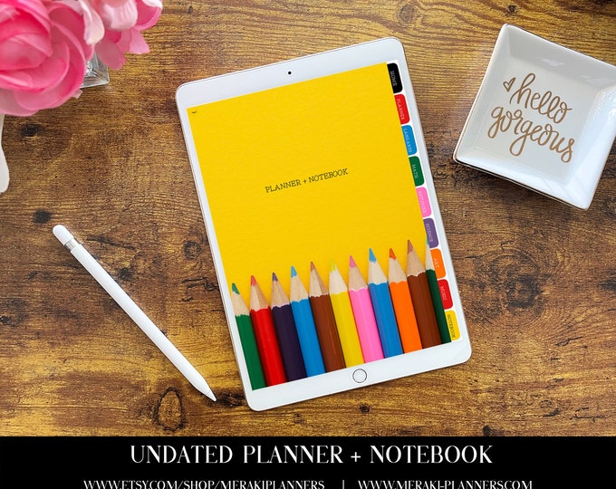 Final Sale! Meraki Planners -Undated Digital Planner - GoodNotes- Weekly,Appointment,Notebook Planner  -  HomeSchooling 1
