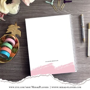 2024-2025 Appointment Book Meraki Planners Personalize Salon Planner 15 min increments-Lashes image 2