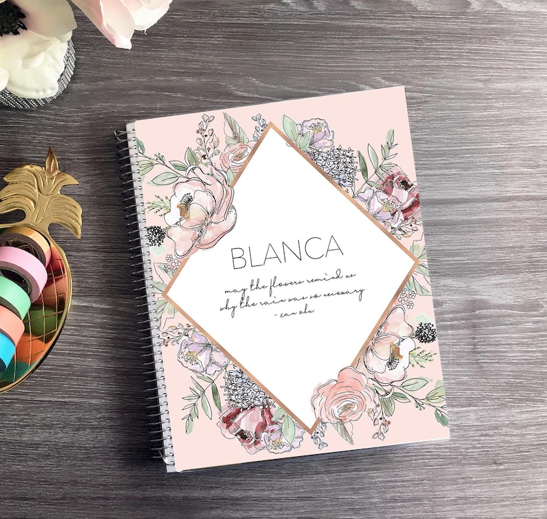 A beautiful design that can be personalized at your request. Meraki Planners created planners for every and in more specific beauticians and hairstylist by offering a layout with times so you can schedule down appointments or help you accomplish tasks in a timely manner.