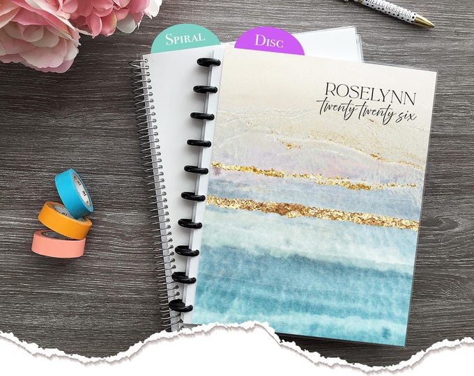 NEW Appointment Book Personalized Meraki Planners 2025-2026 Hairstylist  Salon Planner Daily Checklist, Monthly and Weekly Calendar-Waves II