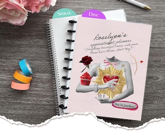 Appointment Book,Personalized,Checklist Planner,2025-2026,Hairstylist Salon Planner,Daily Checklist Agenda,Weekly Calendar- Roses and Thorns